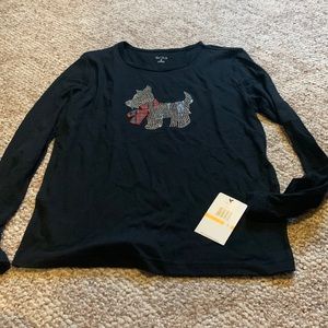 NWT black Scottie shirt